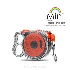 Mini Retractable Dog Leash, Suitable For Small Pets. With A Lightweight Design, It Is Convenient To Use And Is A Must-have For Outdoor Activities. (Color: Red)