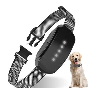Adjustable Training Device Bark Collar for Large Medium and Small Dogs (type: Training Device, Color: Black)