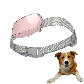 Adjustable Training Device Bark Collar for Large Medium and Small Dogs (type: Training Device, Color: Pink)
