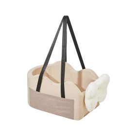 Pet Car Seat Dog Booster Car Seat for Small Dog (type: Pet supplies, Color: Light Brown)