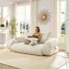 Human Dog Bed, Lazy Sofa Couch, 78.7" Multi-Functional Foldable Sofa Bed, 3-in-1 Teddy Fabric Foam-Filled Sleeper Sofa Bed for Living Room,Guest Bed