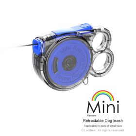 Mini Retractable Dog Leash, Suitable For Small Pets. With A Lightweight Design, It Is Convenient To Use And Is A Must-have For Outdoor Activities. (Color: Blue)