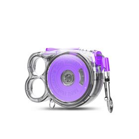 Mini Retractable Dog Leash, Suitable For Small Pets. With A Lightweight Design, It Is Convenient To Use And Is A Must-have For Outdoor Activities. (Color: Purple)