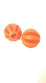 Rubber Mint Feeding Ball Built-in Food Storage Bin (Option: 7CM orange)