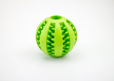 Rubber Mint Feeding Ball Built-in Food Storage Bin (Option: 7CM green)
