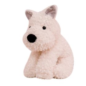 Puppy Dog Stuffed Animals Stuffed Dog Plush Toys (Color: White, size: 22CM)
